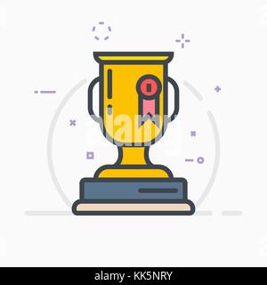 Award trophy illustration Stock Vector