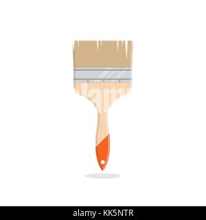 Brush colored icon Stock Vector