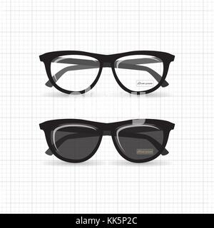 Hipster isolated glasses Stock Vector