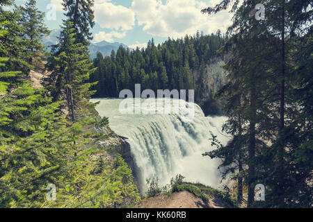 Wapta Falls in Yoho National Park in British Columbia, Canada. Stock Photo