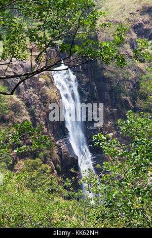 Waterfall on Sri Lanka,Horton Place Stock Photo