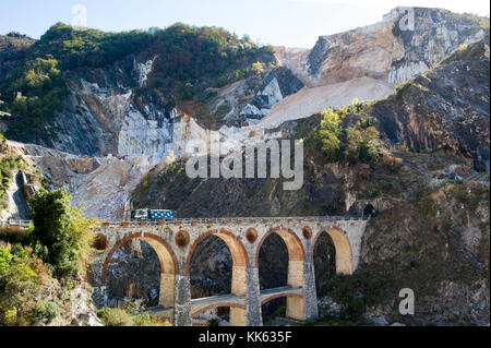 Europe. Italy. Toscane. Carrara. The white marble quarries Stock Photo