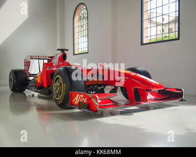 2009 F1 Ferrari F60 in the Enzo Ferrari Museum in Modena, Italy. Stock Photo