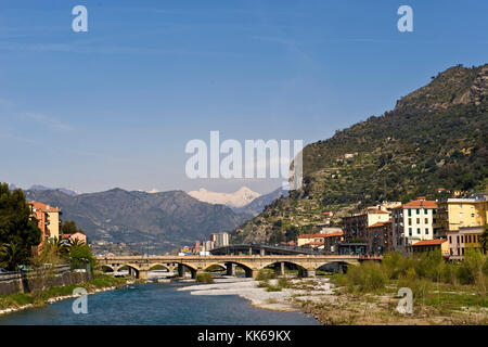 Old town, Ventimiglia, Imperia province, Liguria, Italy Stock Photo