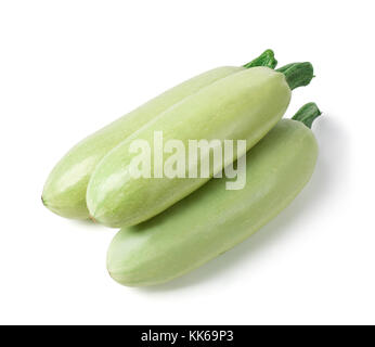 Fresh vegetable marrow. isolated on white. with clipping path Stock Photo