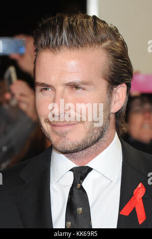 David Beckham attends the World Premiere of The Class Of 92 at the Odeon West End in London. 1st December 2013 © Paul Treadway Stock Photo