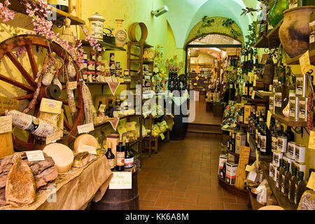 Traditional food, Spoleto, Perugia province, Umbria, Italy Stock Photo