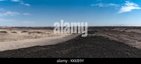 panorama view of Moon Landscape, or Lunar Landscape near Swakopmund, Namibia Stock Photo