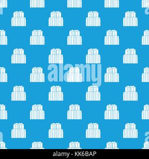 Iguazu falls, Argentina pattern seamless blue Stock Vector