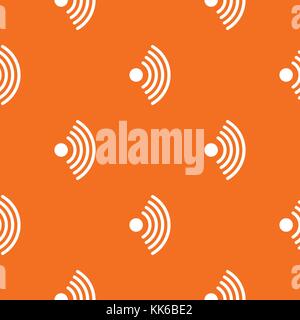Wireless network symbol pattern seamless Stock Vector
