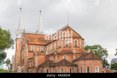 Notre Dame Cathedral in Saigon Stock Photo