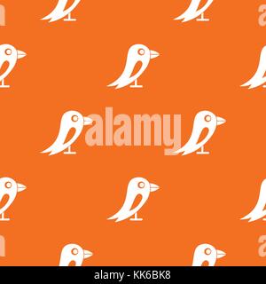 Social network bird pattern seamless Stock Vector