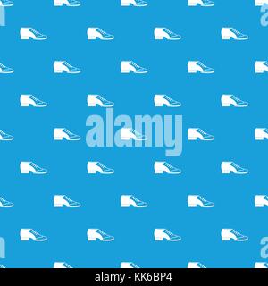 Tango shoe pattern seamless blue Stock Vector