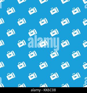 Flashlight pattern seamless blue Stock Vector