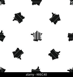 France pattern seamless black Stock Vector