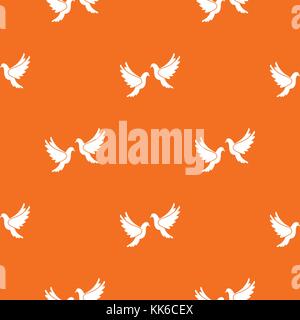 Wedding doves pattern seamless Stock Vector