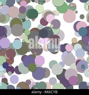 Repeating chaotic dot background pattern - vector design from circles in colorful tones Stock Vector