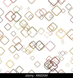Seamless geometrical square pattern background - vector graphic design from random diagonal squares Stock Vector