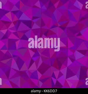 Geometric abstract triangle tiled pattern background - polygonal vector graphic design from purple triangles Stock Vector