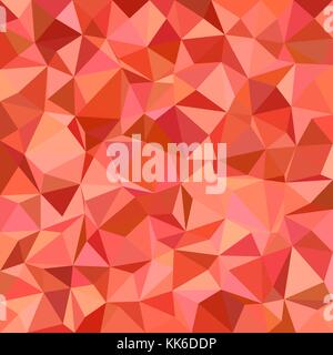 Geometric abstract triangle tiled pattern background - polygonal vector graphic design from red triangles Stock Vector
