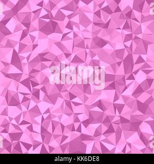 Triangle tiled pattern background - polygonal vector design from pink triangles Stock Vector