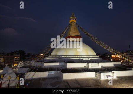 The Great Stupa of Boudhanath, Kathmandu, Nepal Stock Photo