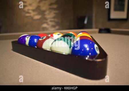 set of colorful billiard balls Stock Photo