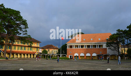 Dalat, Vietnam - Nov 25, 2017. View of Lycee Yersin School in Dalat, Vietnam. The school was founded in 1927 in Dalat, to educate the children of Fren Stock Photo