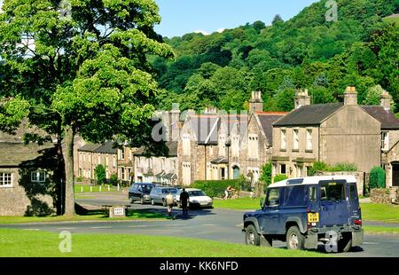 The rural village of West Burton near Leyburn in Wensleydale in the Yorkshire Dales National Park, North Yorkshire. Stock Photo