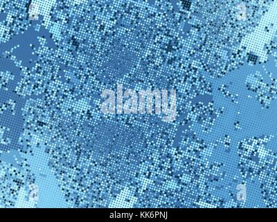 Blue grunge texture. Abstract halftone background. Vector pattern. Stock Vector