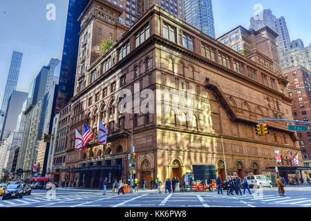 Carnegie Hall in Manhattan, New York City, USA. Carnegie Hall is a concert venue in Midtown Manhattan in New York City Stock Photo