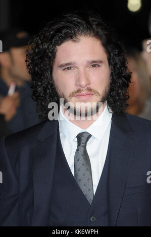 English actor Kit Harington attends the Gala screening of Testament Of Youth at Odeon Leicester Square in London. 14th October 2014 © Paul Treadway Stock Photo