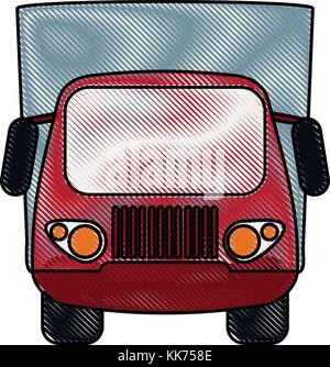 truck frontview icon image Stock Vector