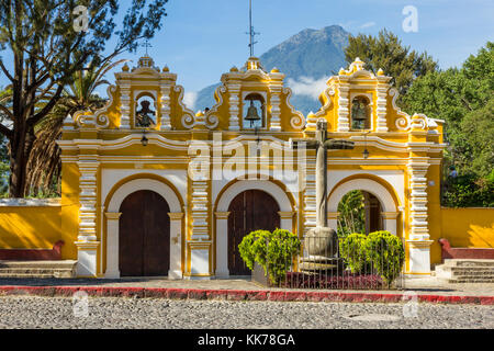 Entrance gate of the Chapel El Calvario | Antigua | Guatemala Stock Photo