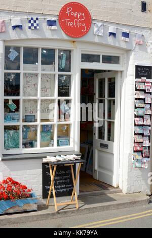 Padstow small gift shop, Padstow, Cornwall, U.K. Stock Photo