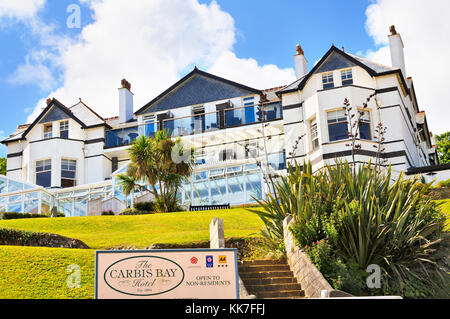 Carbis Bay Hotel at Carbis Bay, St Ives, Cornwall, UK Stock Photo