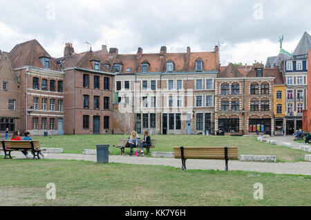 The Musee de l'Hospice Comtesse in Lille, a medieval hospice which is now a museum Stock Photo