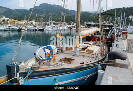 Yachts and boats in harbour, Spain Stock Photo