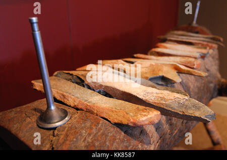 Ironstone Xylophone in the Great Cobar Heritage Centre, New South Wales (NSW), Australia Stock Photo