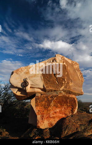 Sculpture Symposium, The Living Desert Reserve, Broken Hill, New South Wales (NSW), Australia Stock Photo