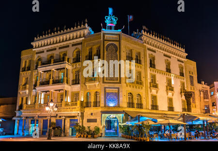 Building on Victory Square in Tunis. Tunisia, North Africa Stock Photo