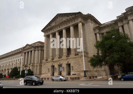 The William Jefferson Clinton West Building on Constitution Ave NW,  Washington DC, United States. Stock Photo