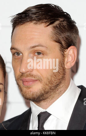 English actor Tom Hardy attends the EE British Academy Film Awards 2014