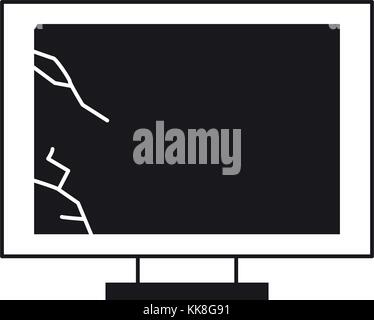 computer monitor icon Stock Vector