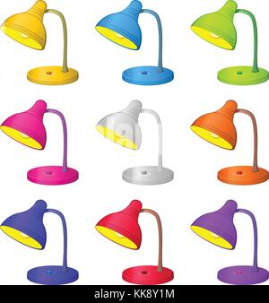 Table lamp, set Stock Vector