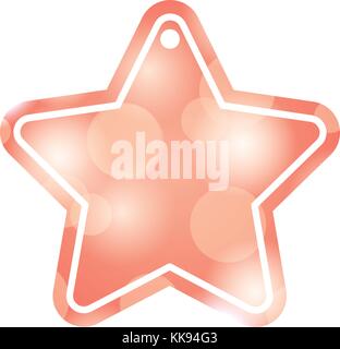 christmas tag price shaped star blur glitter decoration Stock Vector