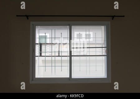 Interior Modern window dark tone Stock Photo