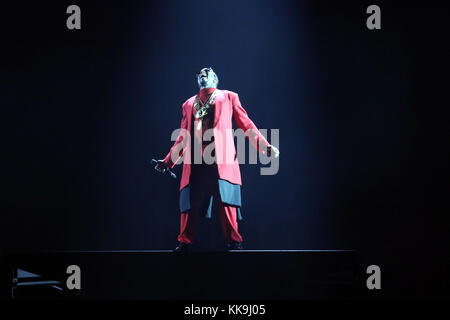 CINCINNATI, OH - SEPTEMBER 17: Sean 'Diddy' Combs performs during the Bad Boy Reunion Tour at the U.S. Bank Arena on September 17, 2016  in Cincinnati, Ohio   People:  Sean Combs  T Stock Photo