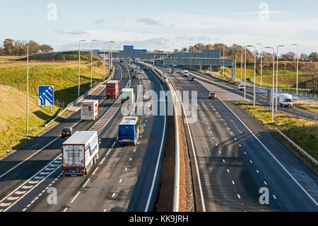 Shawhead Junction on Motorway M8 near Coatbridge Lanarkshire Scotland ...