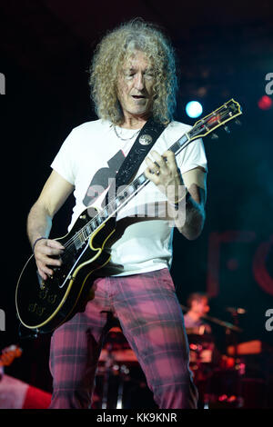 MIAMI, FL - MARCH 12: Bruce Watson of Foreigner performs at The Magic City Casino on March 12, 2016 in Miami, Florida   People:  Bruce Watson Stock Photo